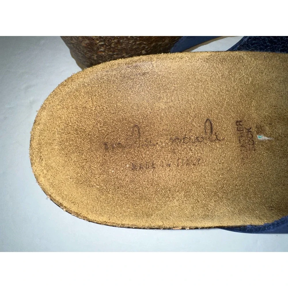 Mila Paoli Blue Braided Leather Sandals‎ size 8